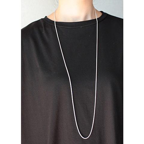 未使用♦シルバー925刻印♦羽型ブラックコードネックレス♦５０％OFF➕Tセール ネックレス メンズ アクセサリー[品番：SILM0012084]｜SILVER