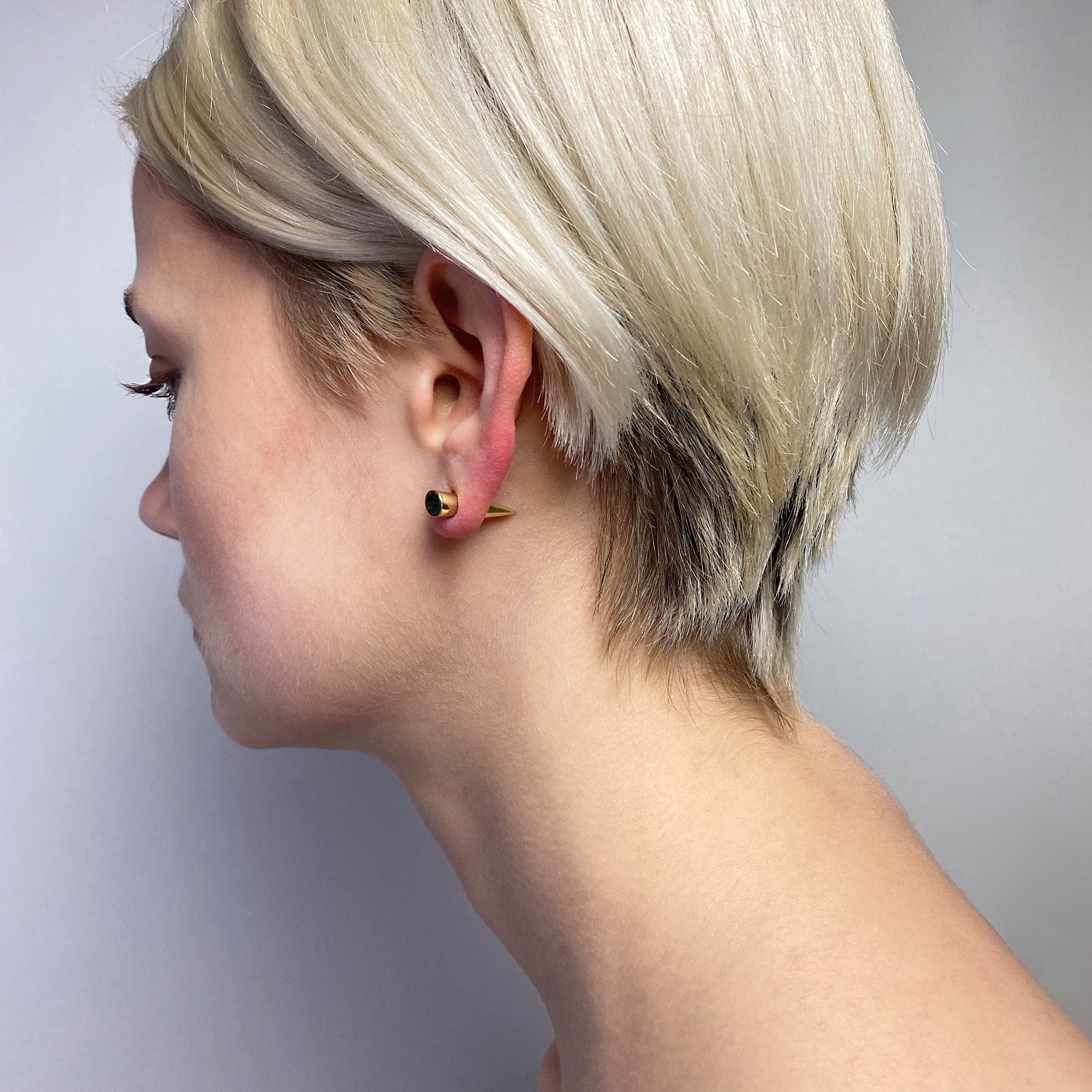 ブラススパイクピアス - IBUQUI 下北沢にあるオーガニックアクセサリー