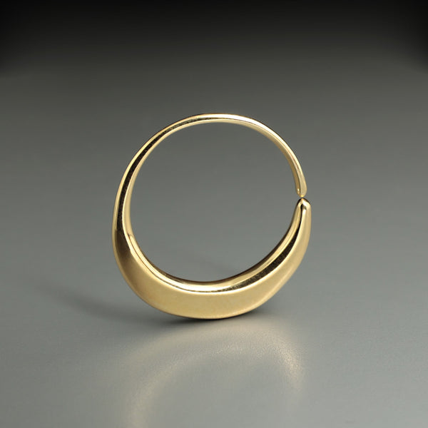 ヴェルメイルゴールドフープピアス