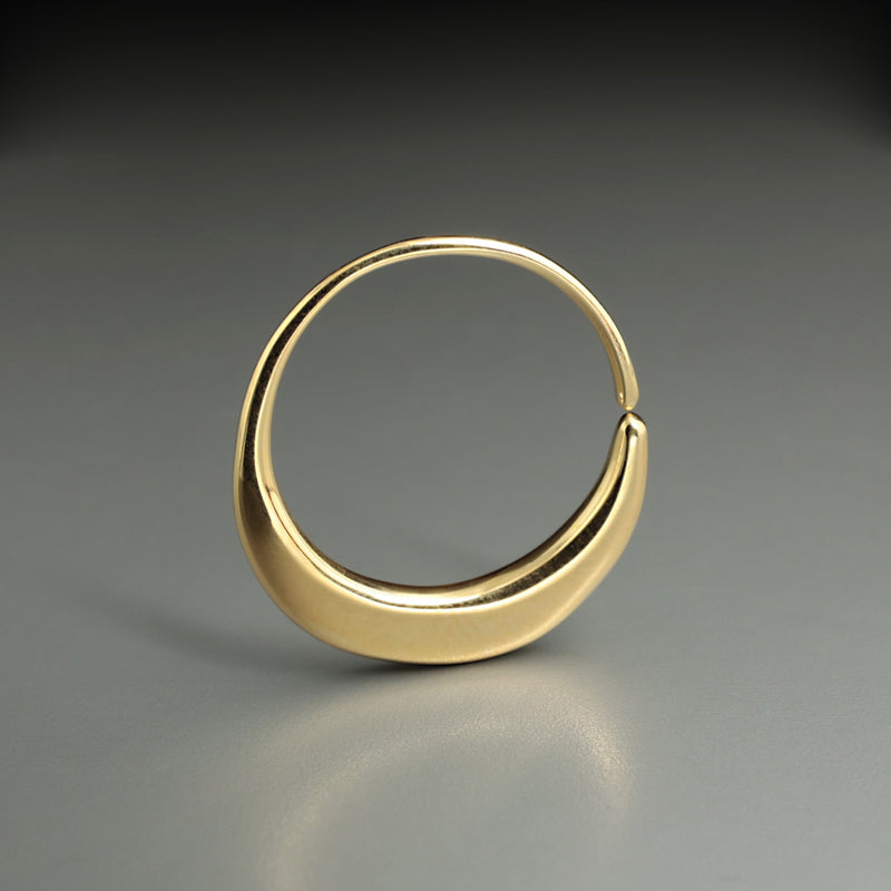 ヴェルメイルゴールドフープピアス